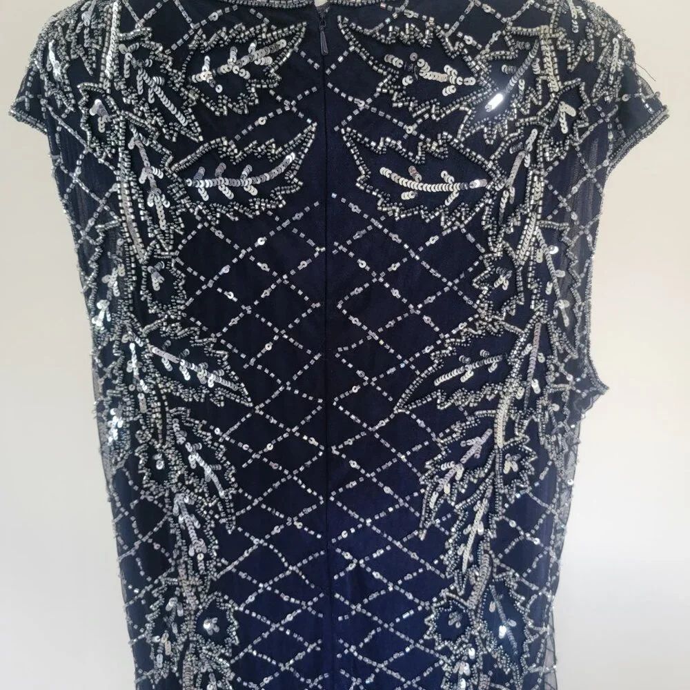 Prelude Formal Beaded Sleeveless Dress Women's Size 20W - Picture 6 of 11